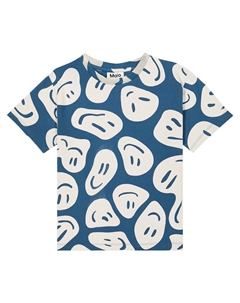 Хлопковая футболка с принтом Riley, синий Molo