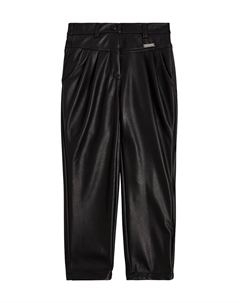 Брюки из искусственной кожи, черный Monnalisa