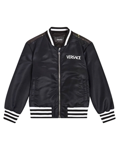 Бомбер с принтом Kids, черный Versace