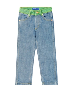 Прямые джинсы wrangler с логотипом x, синий Mini rodini