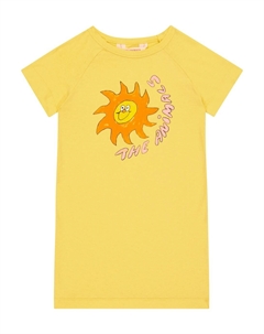 Платье-футболка из хлопка с принтом Gorilla, желтый The animals observatory