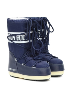 Нейлоновые зимние сапоги, синий Moon boot