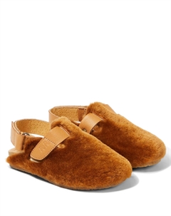 Сабо lucio из овчины с пяткой на пятке, коричневый Pèpè