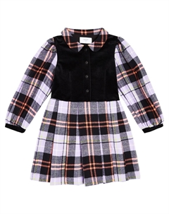 Платье из хлопка в клетку, черный Paade mode