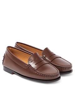 Кожаные лоферы Junior, коричневый Tod's
