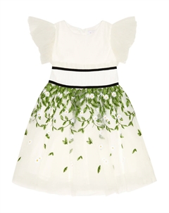 Платье с принтом, белый Monnalisa