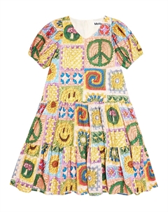 Платье из хлопка с принтом, разноцветный Molo