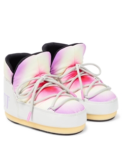 Зимние ботинки icon с принтом тай-дай, серый Moon boot kids