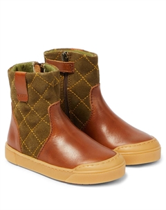 Стеганые ботинки thor из кожи и замши, нейтральный Petit nord