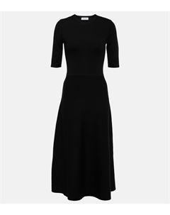 Платье Seymore из шерсти, кашемира и шелка, черный Gabriela hearst