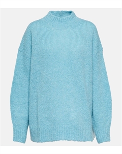 Свитер Idol с воротником из смесового мохера, синий Isabel marant