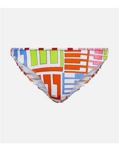 Плавки бикини с оборками и принтом, разноцветный Pucci