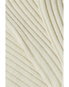 Кашемировые носки в рубчик, слоновая кость The row