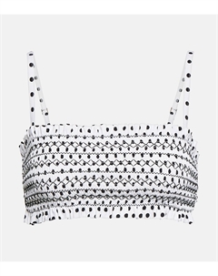 Лиф бикини-бандо в горох, разноцветный Tory burch