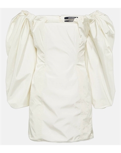 Мини-платье с открытыми плечами, белый Jacquemus