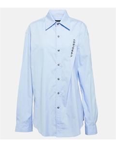 Рубашка из хлопка с логотипом, синий Y / project