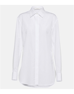 Рубашка Derica из хлопка и кашемира, белый The row