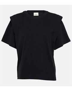 Многослойный топ из хлопка, черный Isabel marant