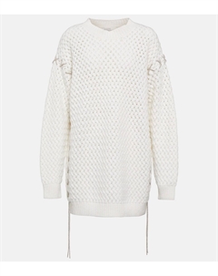 Мини-платье из шерсти и кашемира, нейтральный Giuseppe di morabito