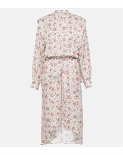 Платье миди с цветочным принтом, бежевый Isabel marant