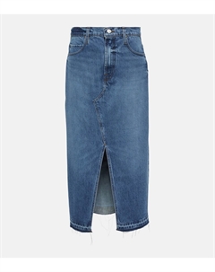 Джинсовая юбка миди мидакси, синий Frame