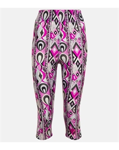 Укороченные леггинсы с высокой посадкой, разноцветный Pucci