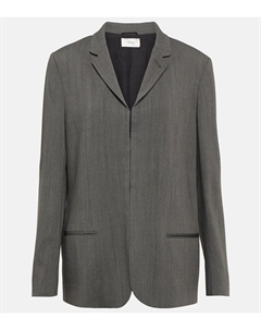 Блейзер из смесовой шерсти, серый The row