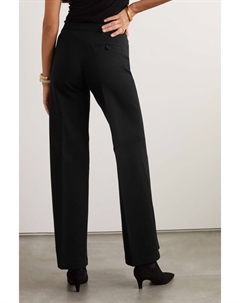 Идеальные широкие брюки из стрейч-понте, черный Spanx