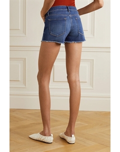 Джинсовые шорты Le Cutoff с бахромой, деним Frame