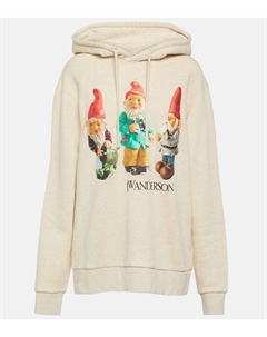 Худи gnome trio из хлопка, бежевый Jw anderson
