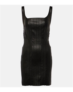 Кожаное мини-платье nino, черный Stouls