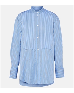 Рубашка из хлопка с оборками, синий Isabel marant