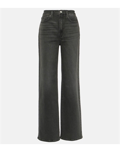 Джинсы le jane с высокой посадкой и широкими штанинами., серый Frame