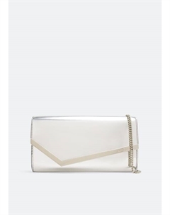 Клатч Emmie, серебряный Jimmy choo