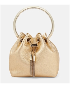 Сумка-ведро Bon Bon из кожи Micro, золотой Jimmy choo