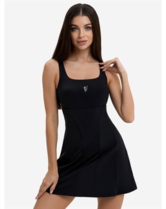 Платье спортивное теннисное с шортами : Unique Dress "Black", Черный Bona fide