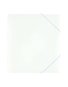 Папка на резинке а5, 500 мкм,, корешок 15 мм, до 100 листов, белая Calligrata