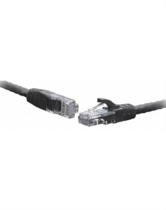 Кабель патч-корд U/UTP 5e кат. 0.5м -UU4-5E-005-LST-BK U/UTP 4-х парный cat.5e 0.5м LSZH standart чёрный Snr