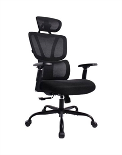 Кресло Fargo, на колесиках, сетка, черный Brabix