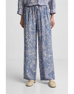 Брюки свободного кроя с принтом Comma,