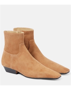 Ботильоны Marfa из замши, кэмел Khaite