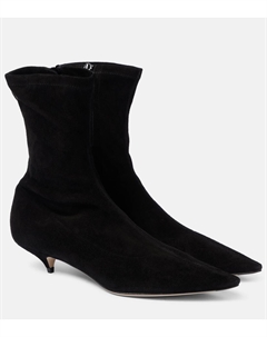 Ботильоны Liisa из замши, черный The row