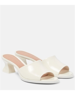 Кожаные сабо cha cha, белый Bottega veneta