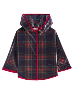 Клетчатый плащ Dolce&Gabbana Kids, цвет tartan fdo blu navy Dolce&gabbana