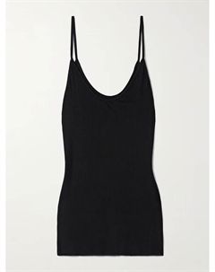 Майка Selee в рубчик, черный Khaite