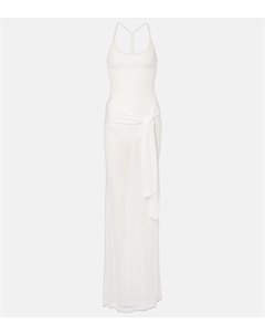 Прозрачное платье La Robe Maille Nodo, цвет off-white Jacquemus