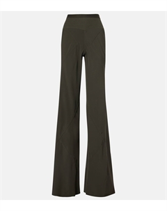 Широкие брюки с высокой посадкой по косой, цвет dark dust Rick owens