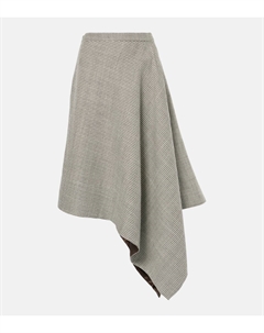 Юбка миди Mouline Duparc из смесовой шерсти, цвет ivory/arabica Joseph