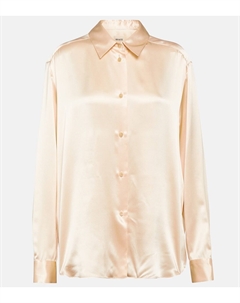 Блузка argo из шелкового шармеза, нейтральный Khaite