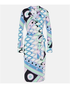 Платье-халат Vivara, цвет celeste/bianco Pucci